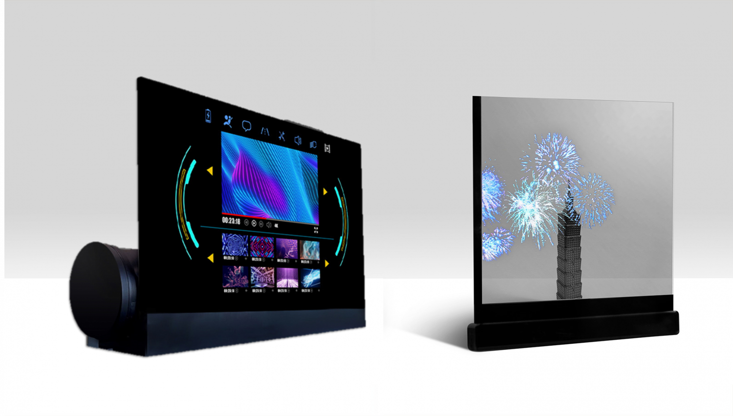 可卷式、折迭性、高透明